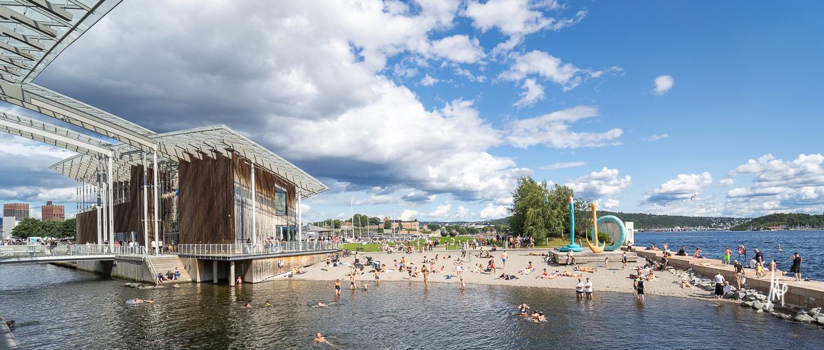 Spiaggia cittadina a Oslo